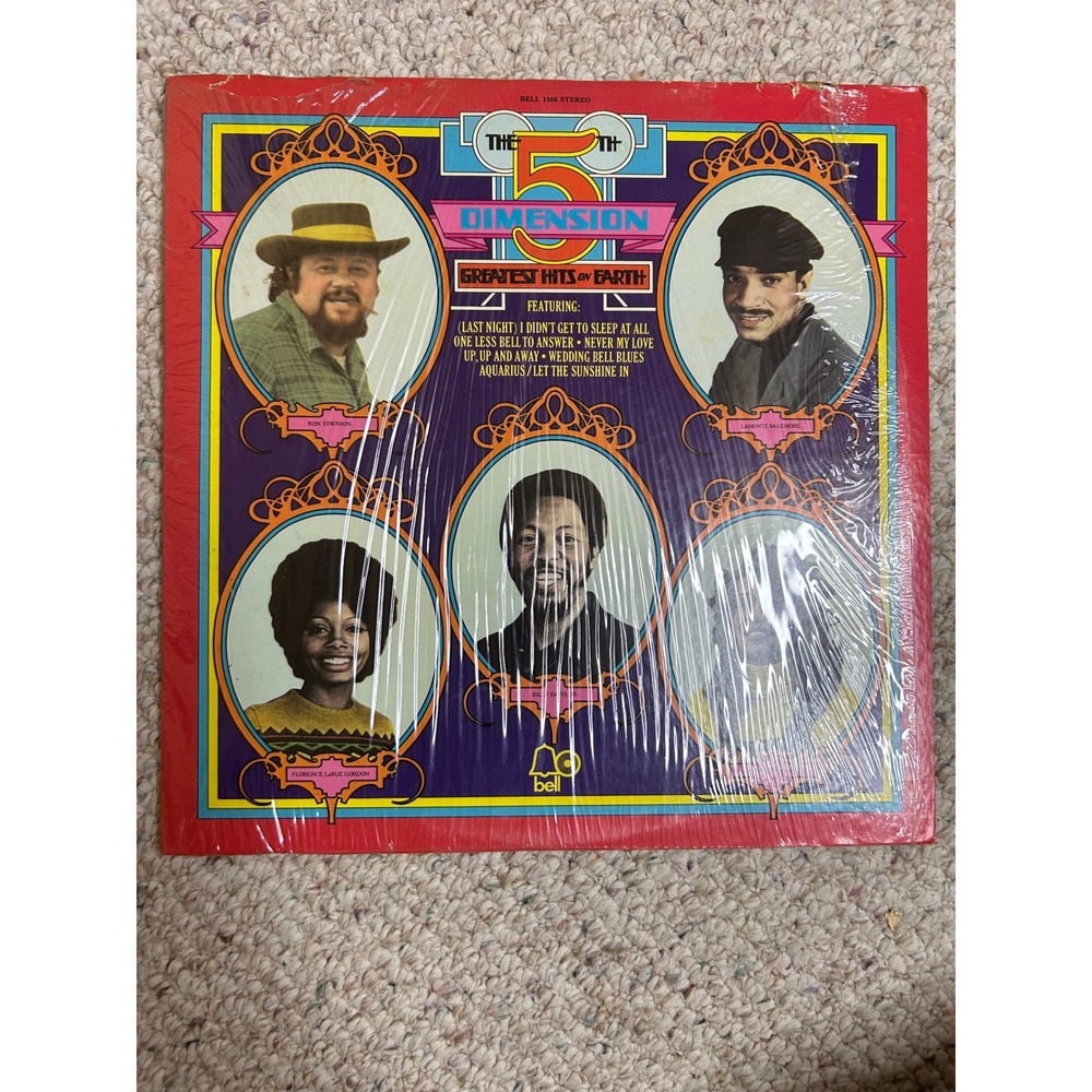 The 5th Dimension Greatest Hits On Earth Vinyl LP Bell 1106 1972 Soul Pop